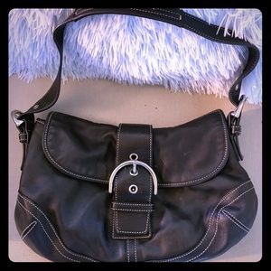 Leather Coach Shoulder Bag